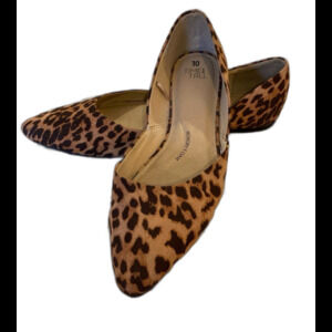 Leopard Flats Time and Tru Shoe Size 10 Memory Foam Comfort Animal Print Loafers